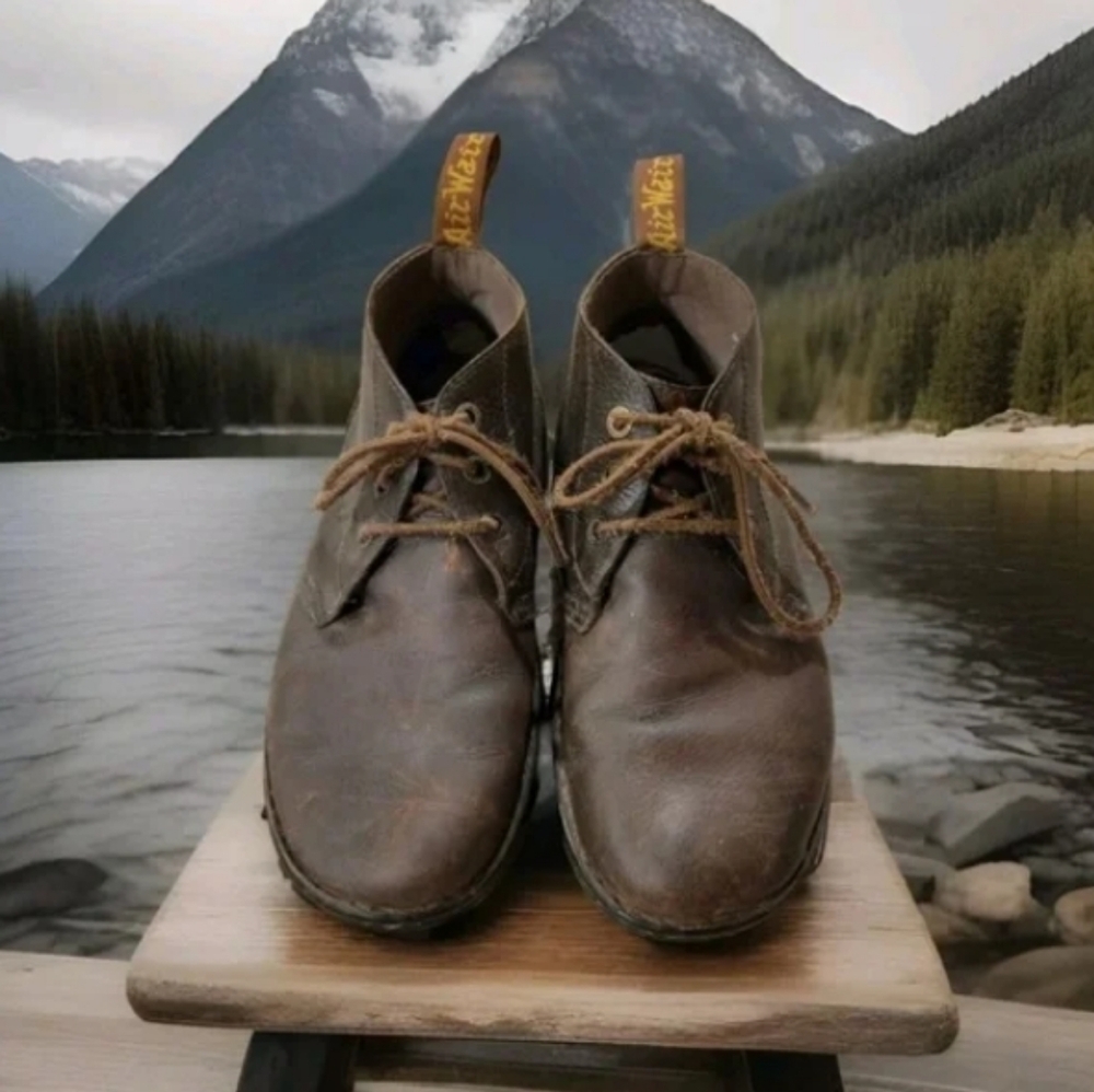 Leather polo work boots and shoes